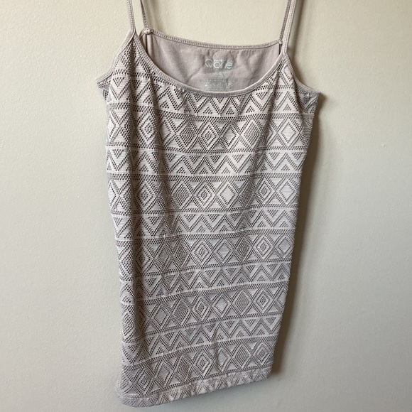 Warehouse One Beige Tank top - Picture 2 of 5